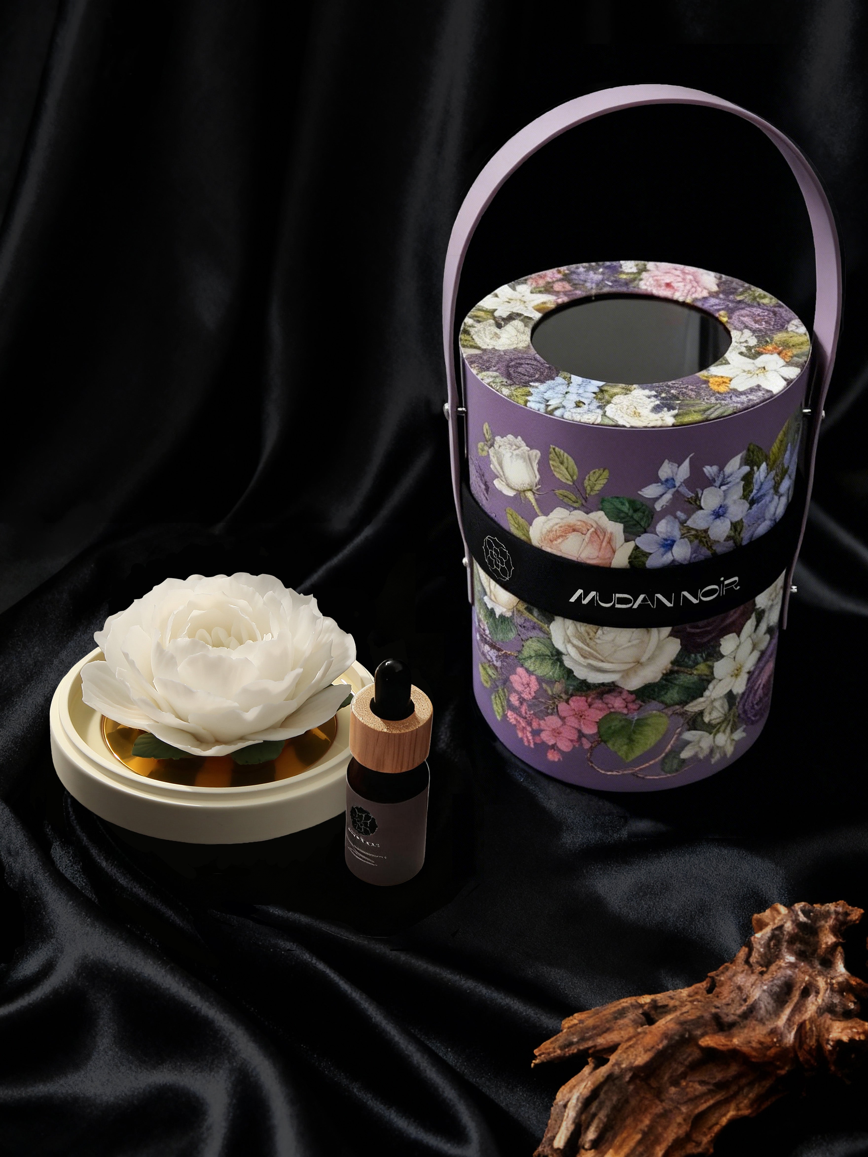Radiant Peony Porcelain Diffuser glows with fragrance and